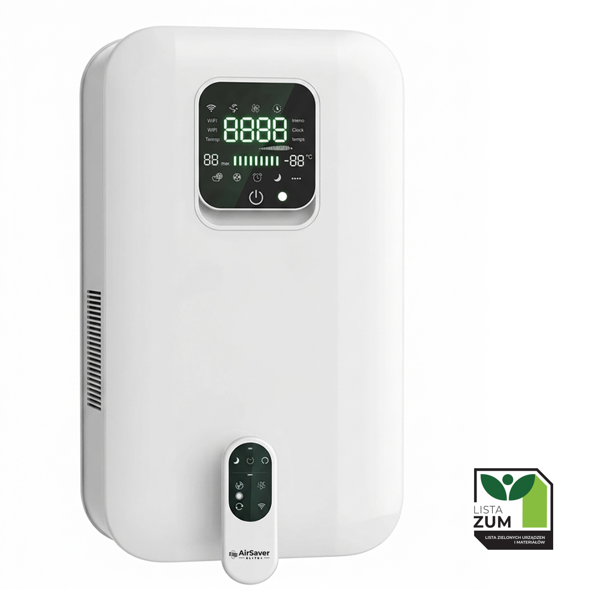 REKUPERATOR ŚCIENNY AIRSAVER ELITE PLUS 120m3/h